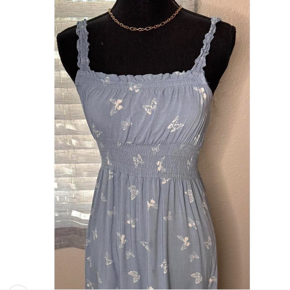 Blue Butterfly maxi dress in size small